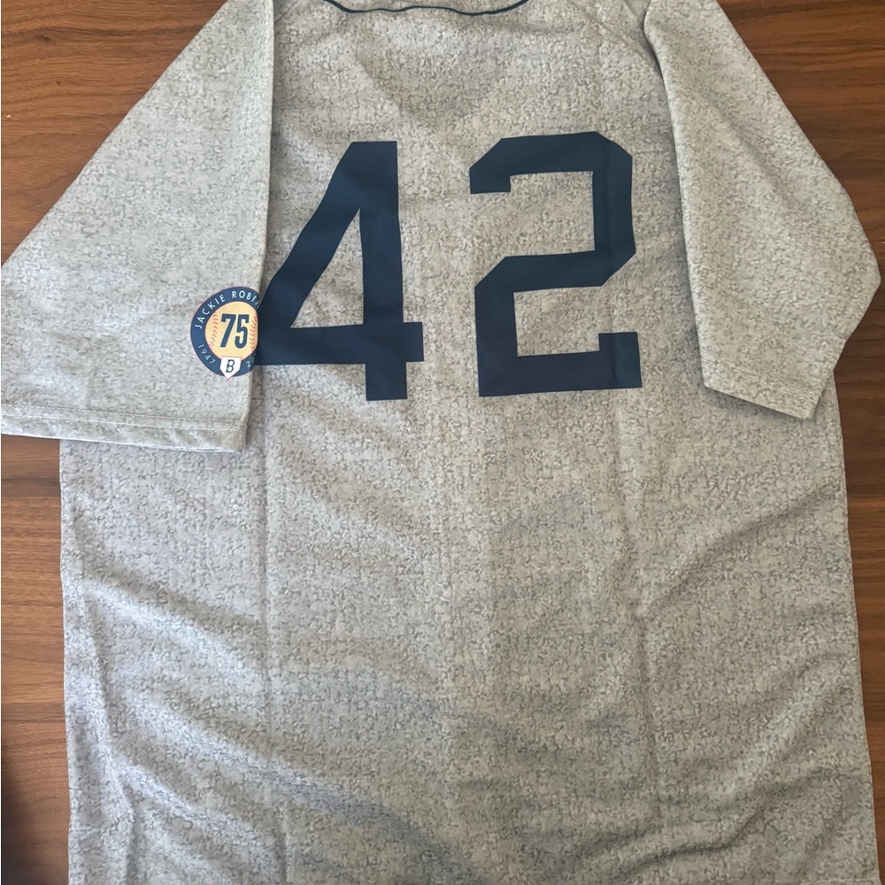Bundle! 
Jackie Robinson Gray Dodgers Baseball Jersey - Picture 2 of 4